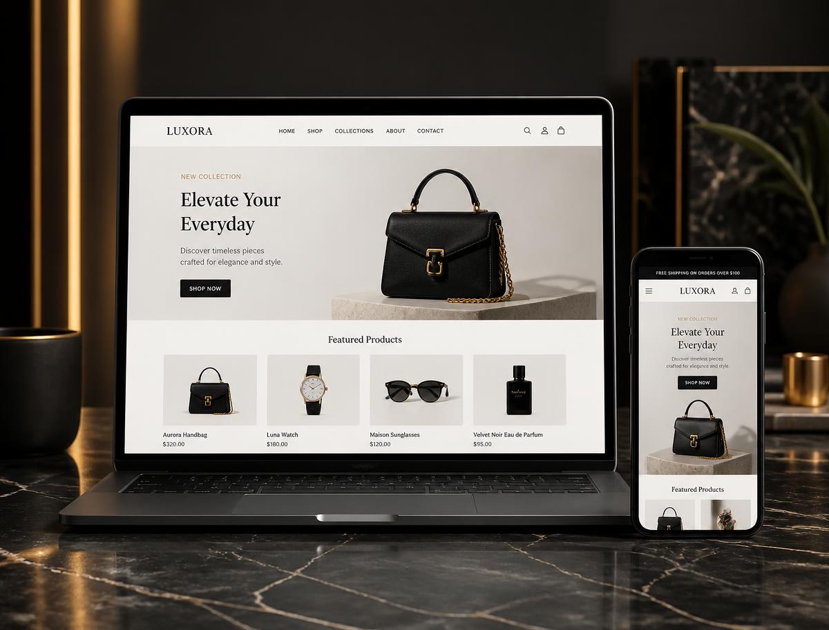 Ayurveda D2C Store website design preview
